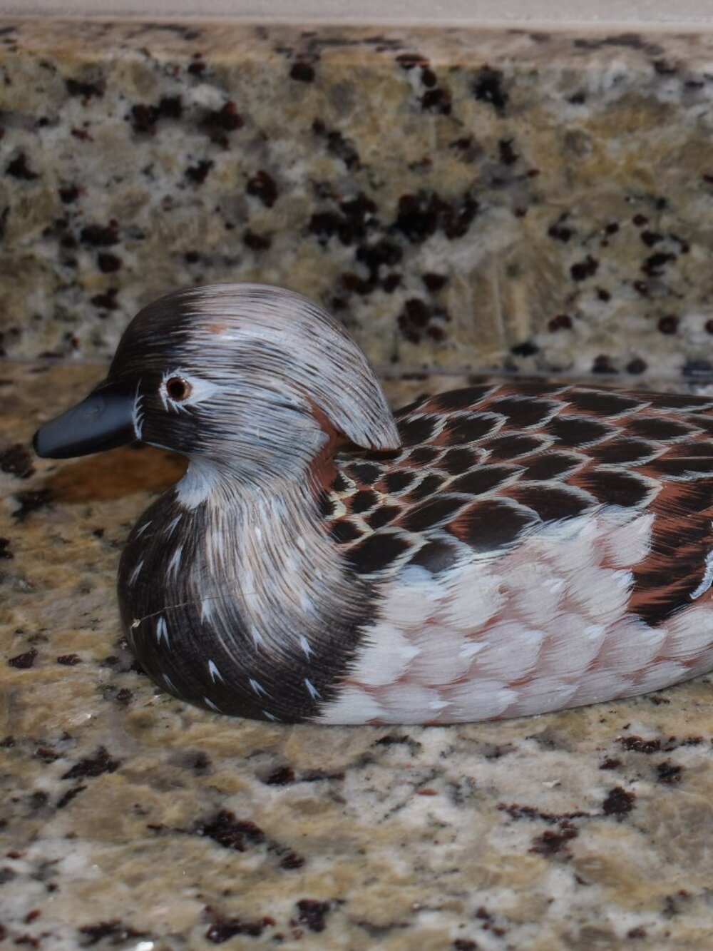 Very Nice Hand Painted Duck Figurine